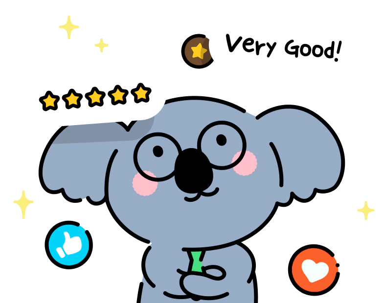 생생한 후기 수강생 만족도 100% 캐릭터